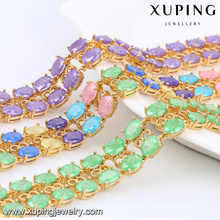74467 Xuping Trendy En stock Pulsera Crystal Stone Jewelry Filas